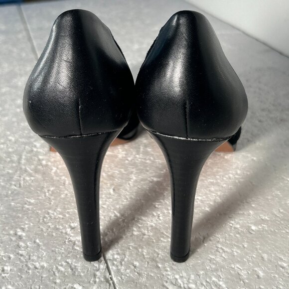 Franco Sarto SZ10 Black Suede Leather Heels Office Dressy Old Money Formal - Picture 8 of 10